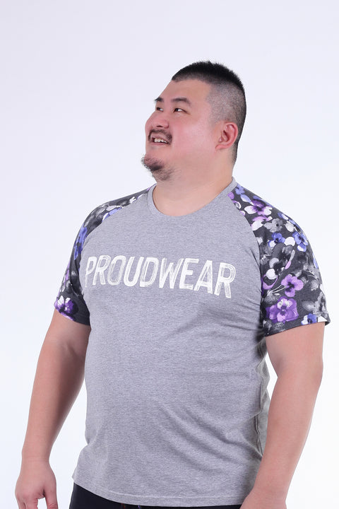 PROUDWEAR BLOOM Tee in Gray Melange