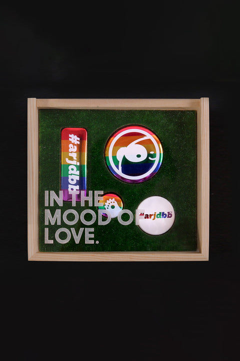 #arjdbb Chroma Pride Pin Back Badges Collector Edition in Wooden Box is available from small to plus sizes - ARJD BRO BEARS