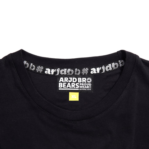 ABU Classic MONO Tee in Black is available from small to plus sizes - ARJD BRO BEARS