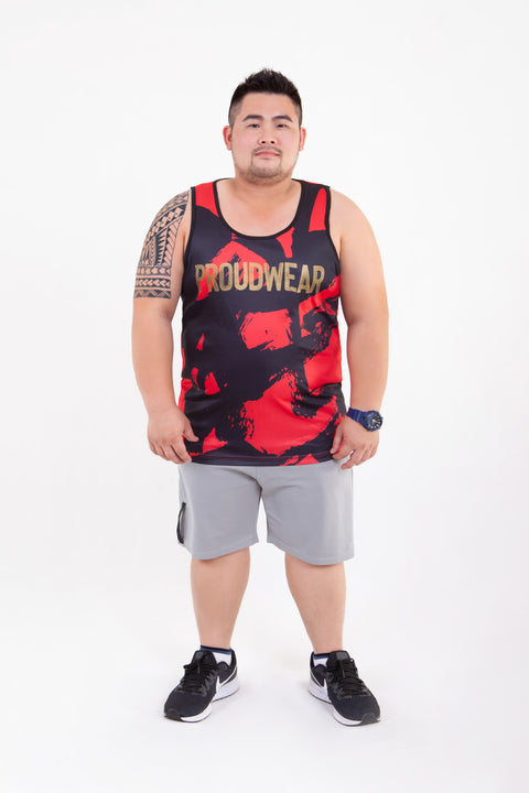 PROUDWEAR Calli-Camo Tank in Red