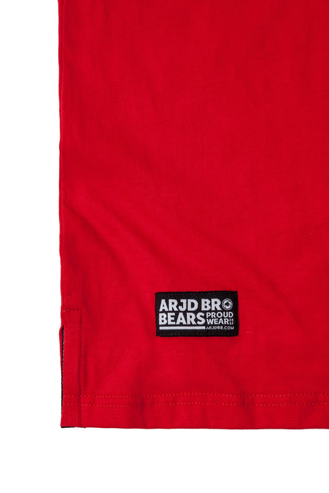 BASIC Plain Cotton Tee in Red