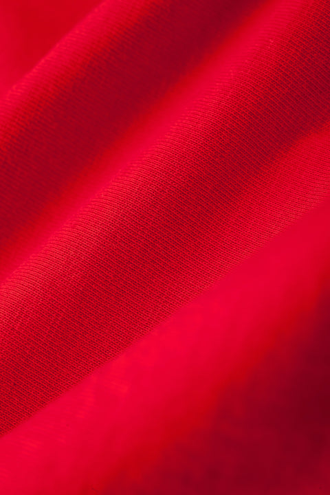 BASIC Plain Cotton Tee in Red