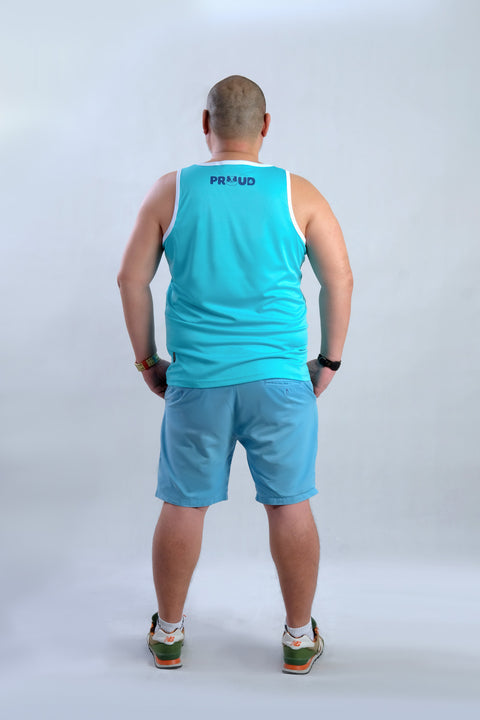 ONE LOVE Tank in Aqua is available from small to plus sizes - ARJD BRO BEARS